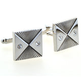 Crystal Zircon Cufflinks