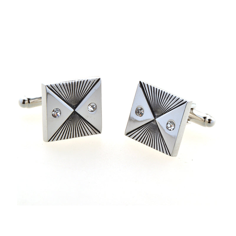 Crystal Zircon Cufflinks