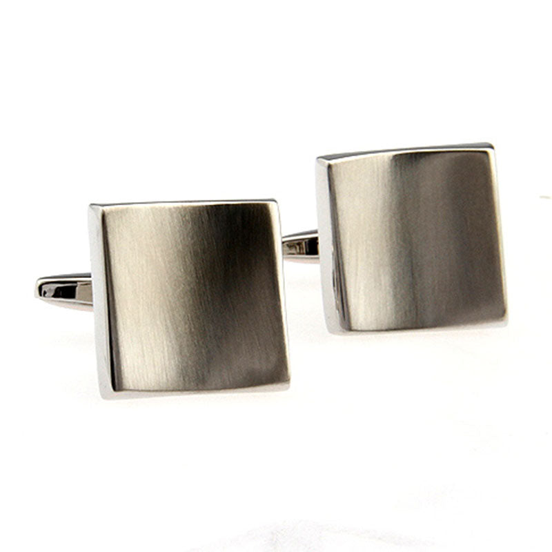 Plain Colour Metal Cufflinks