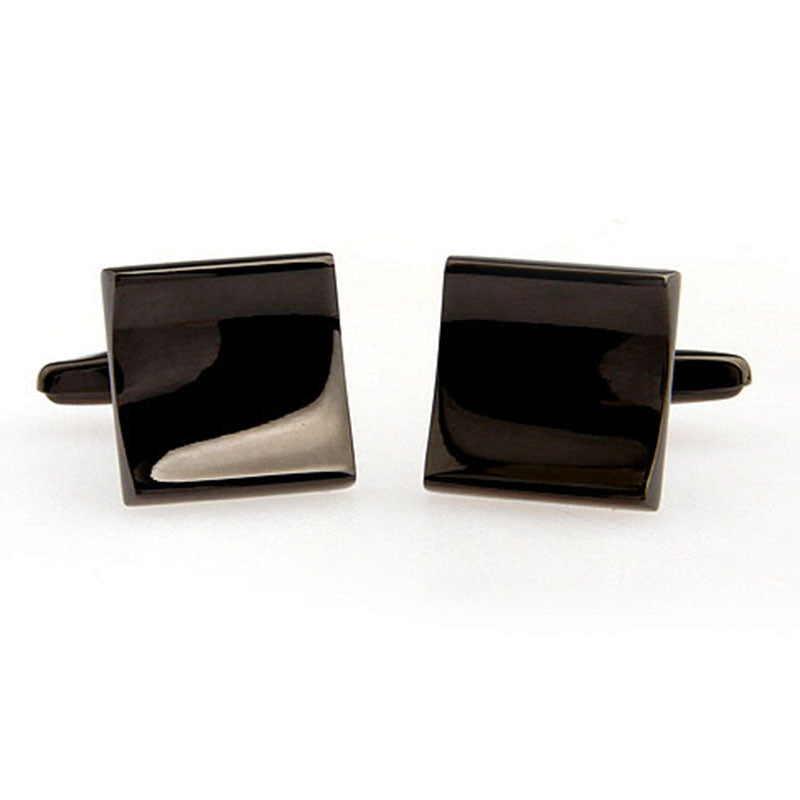 Plain Colour Metal Cufflinks