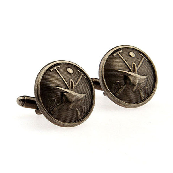 Plain Colour Metal Cufflinks