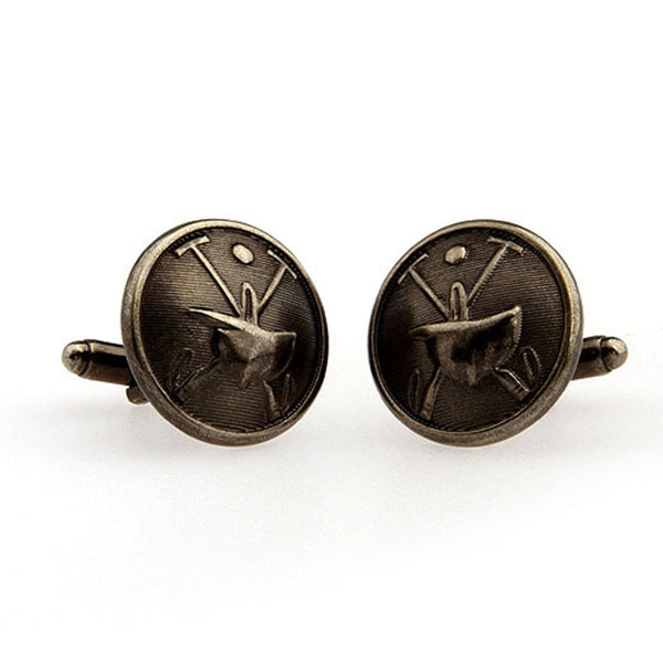 Plain Colour Metal Cufflinks