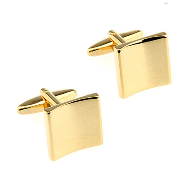 Plain Colour Metal Cufflinks