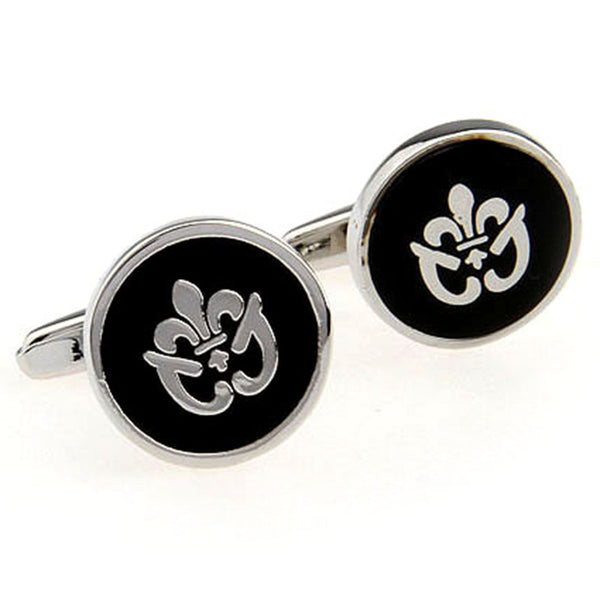 Enamel Dropping Glue Cufflinks