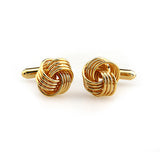 Laser Laser Chinese Knot Plain Colour Metal Cufflinks