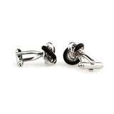 Laser Laser Chinese Knot Enamel Dropping Glue Cufflinks