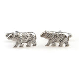 Animals Plants Plain Colour Metal Cufflinks