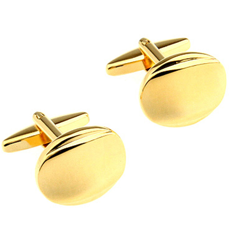 Plain Colour Metal Cufflinks