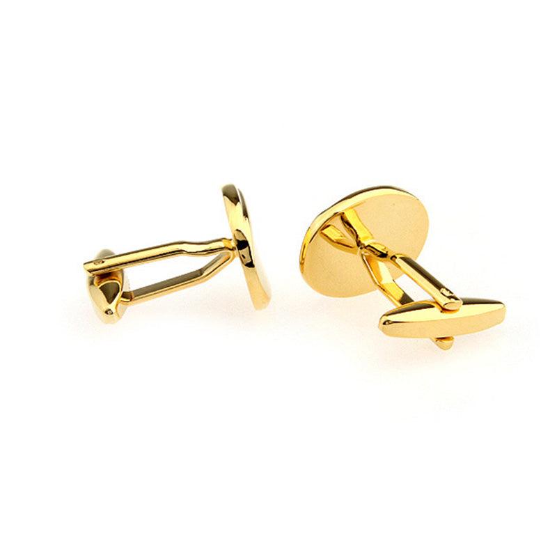 Plain Colour Metal Cufflinks