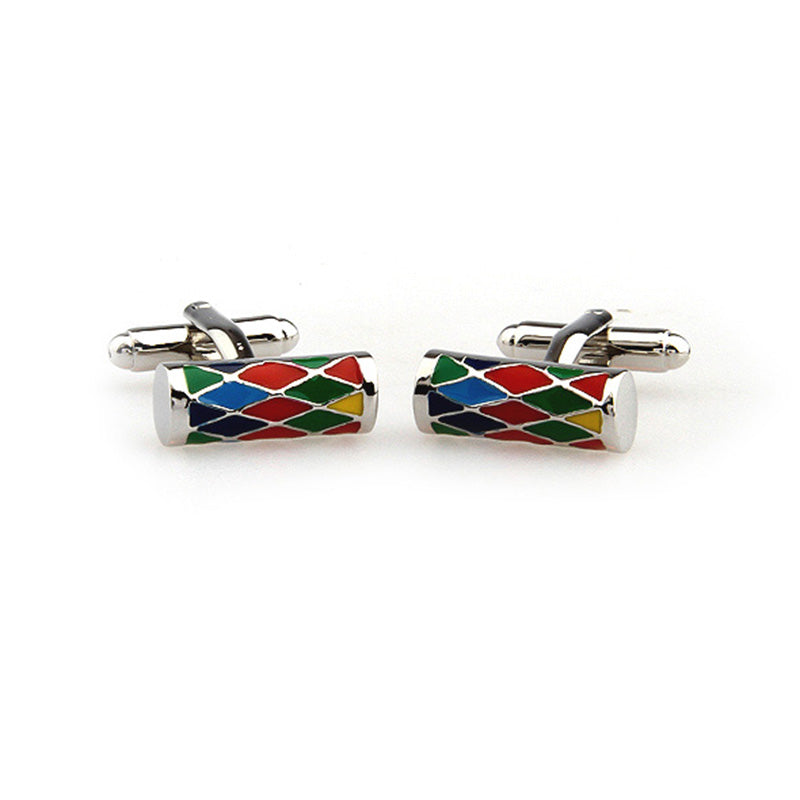 Enamel Dropping Glue Cufflinks