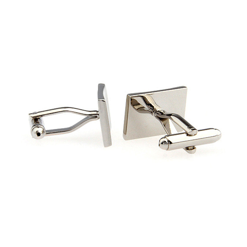 Plain Colour Metal Cufflinks