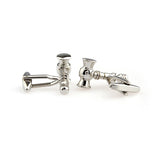 Military Tools Plain Colour Metal Cufflinks