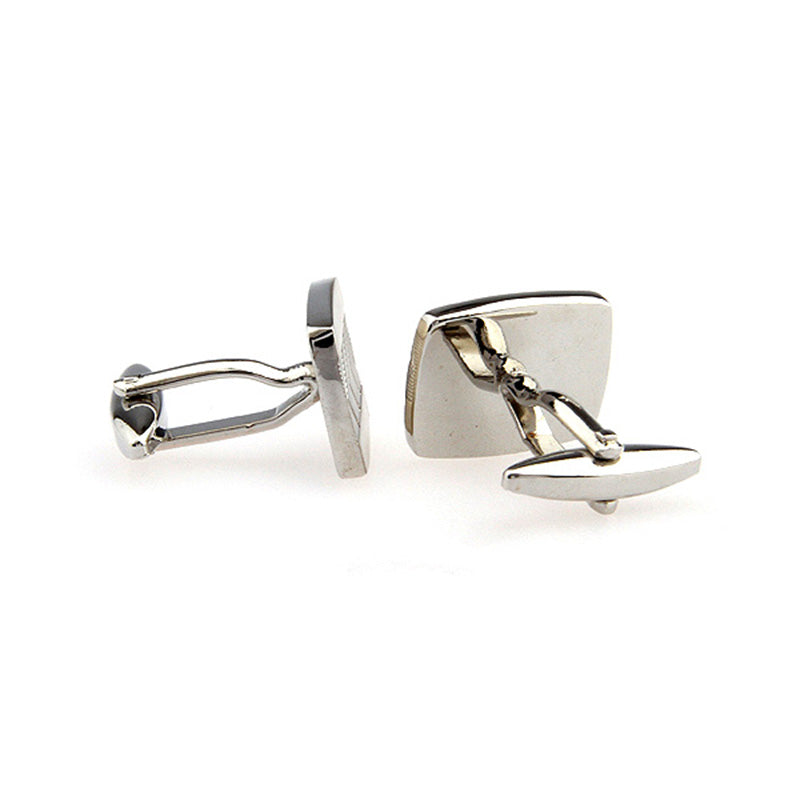 Plain Colour Metal Cufflinks