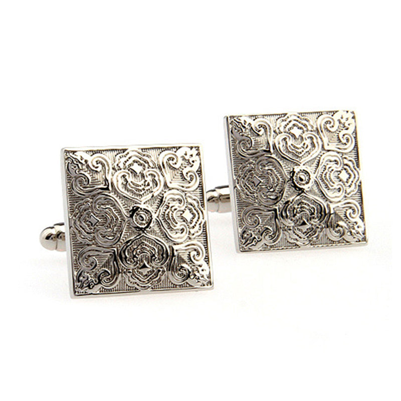 Plain Colour Metal Cufflinks