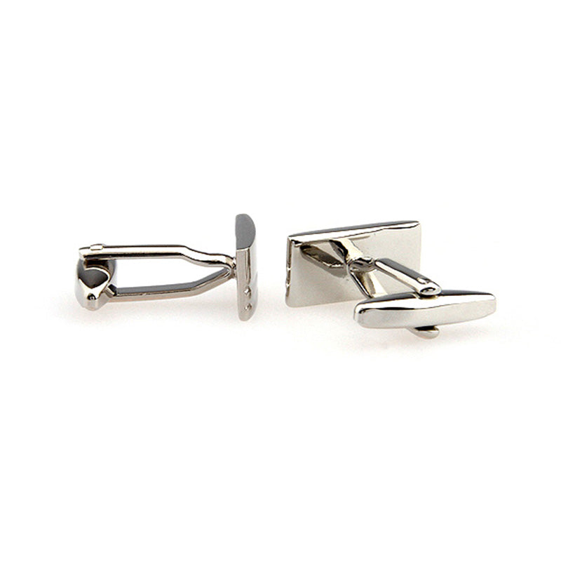 Plain Colour Metal Cufflinks