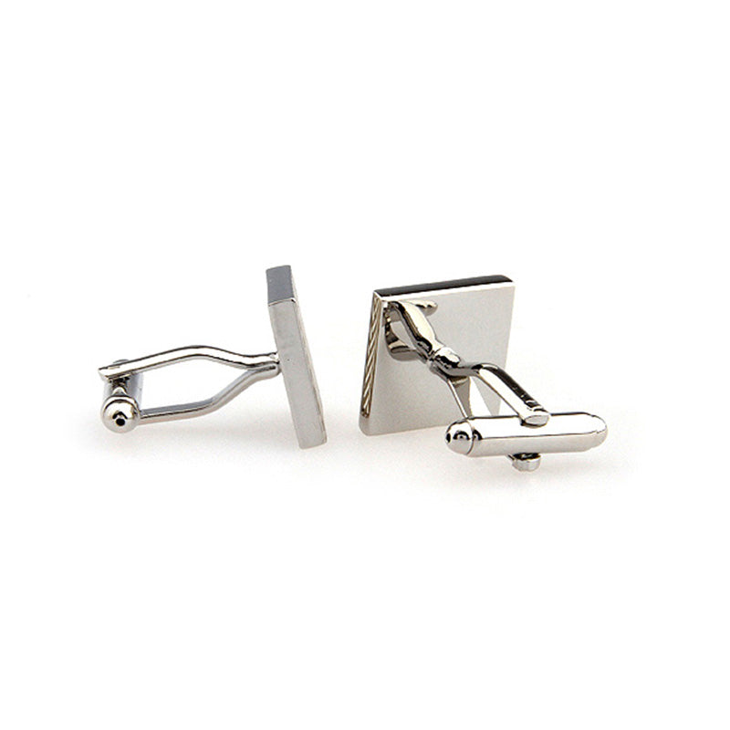 Plain Colour Metal Cufflinks