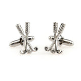 Sports Technology Plain Colour Metal Cufflinks