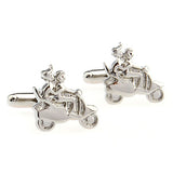 Car Logo Traffic Plain Colour Metal Cufflinks