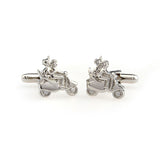 Car Logo Traffic Plain Colour Metal Cufflinks