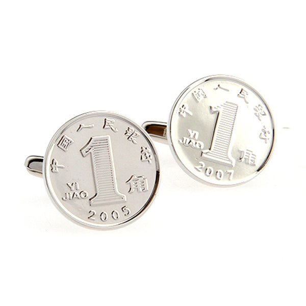 Plain Colour Metal Cufflinks