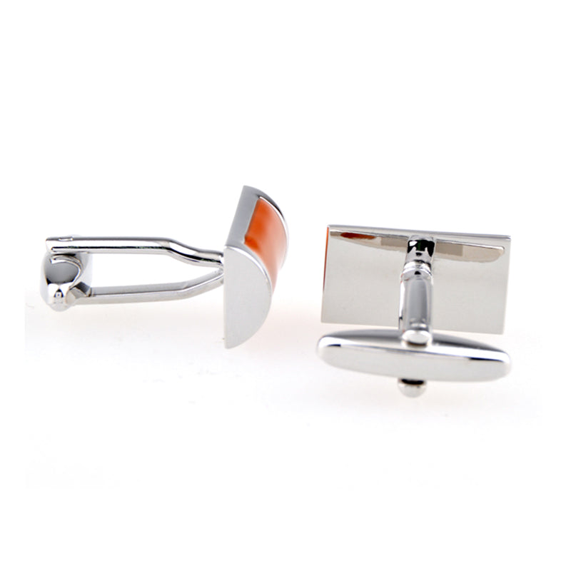 Enamel Dropping Glue Cufflinks