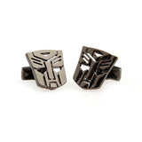 Interesting Skull Plain Colour Metal Cufflinks