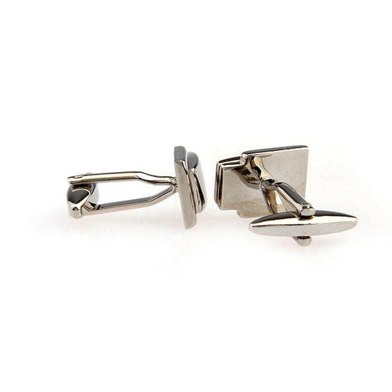 Plain Colour Metal Cufflinks