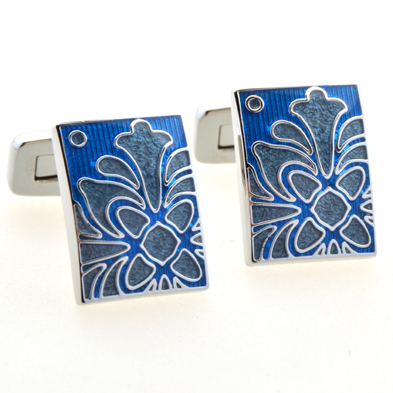 Enamel Dropping Glue Cufflinks