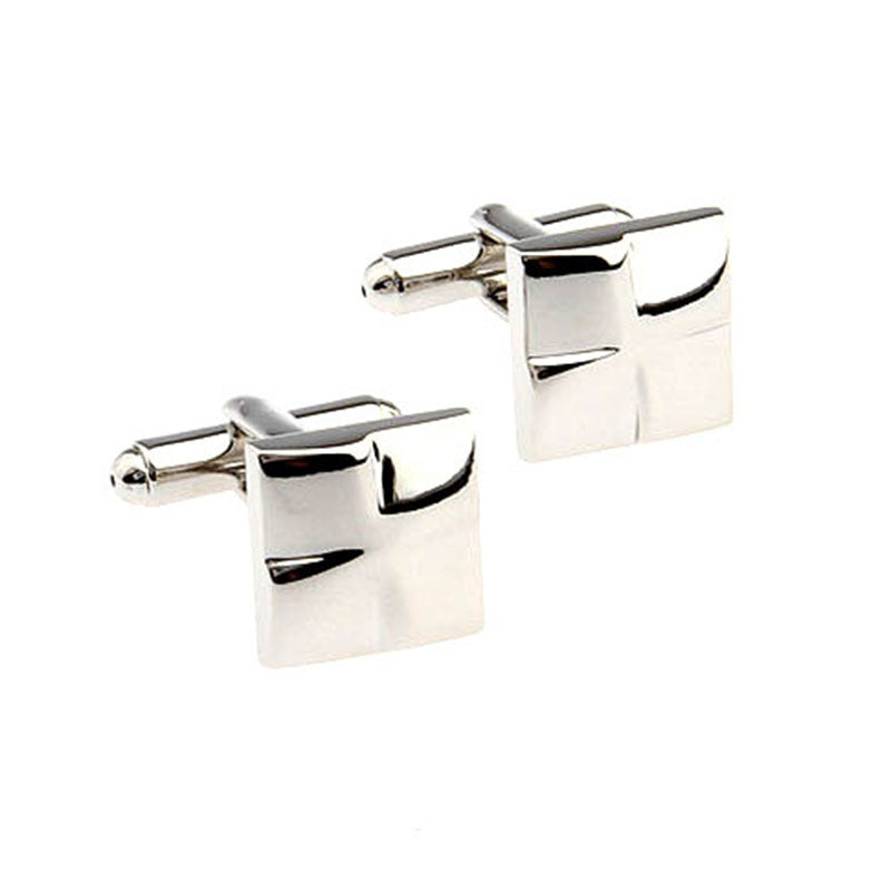 Plain Colour Metal Cufflinks