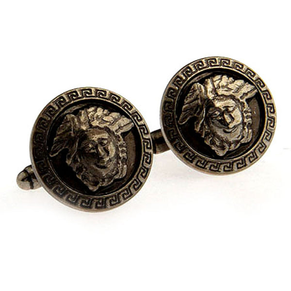 Interesting Skull Plain Colour Metal Cufflinks