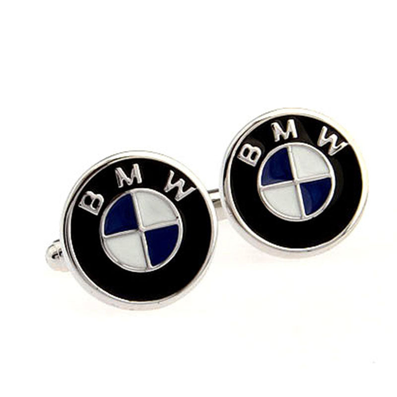 Car Logo Traffic Enamel Dropping Glue Cufflinks