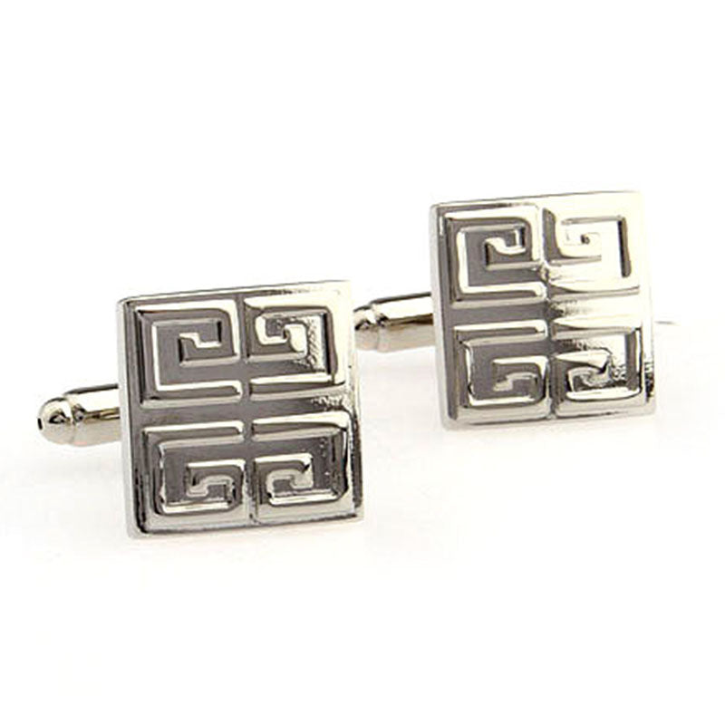 Plain Colour Metal Cufflinks