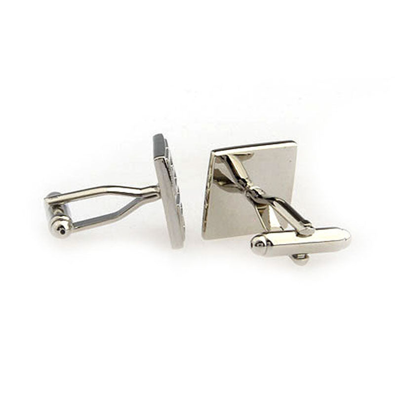 Plain Colour Metal Cufflinks