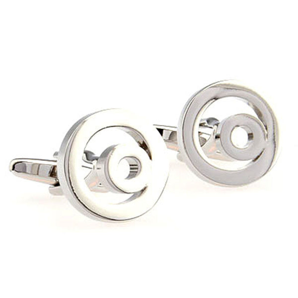 Plain Colour Metal Cufflinks