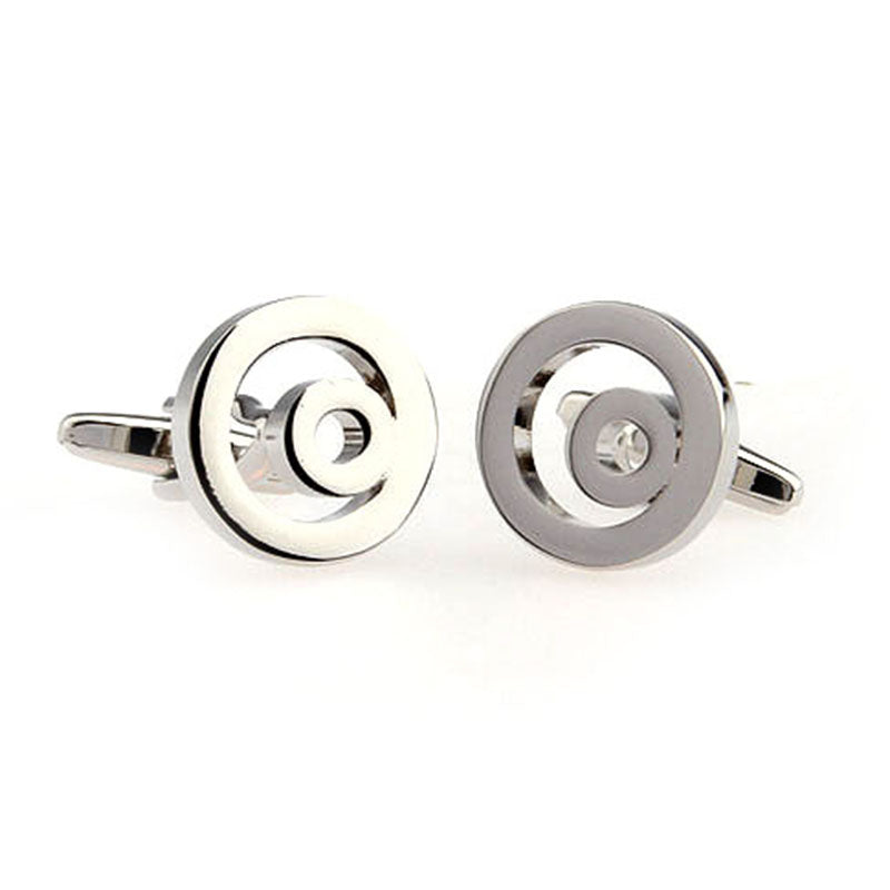 Plain Colour Metal Cufflinks