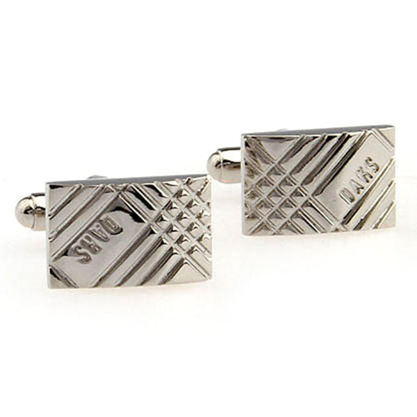 Plain Colour Metal Cufflinks