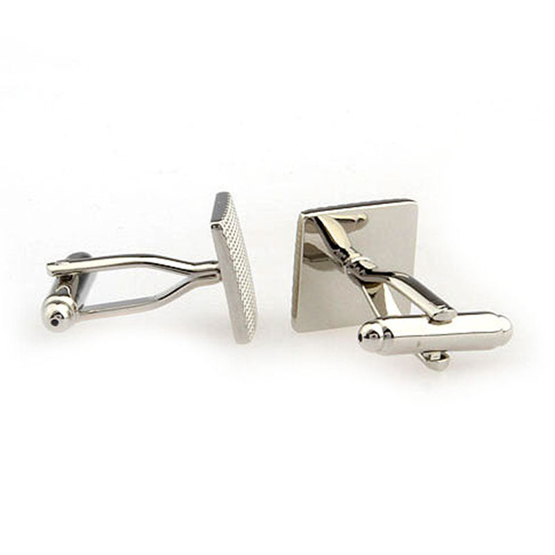 Plain Colour Metal Cufflinks