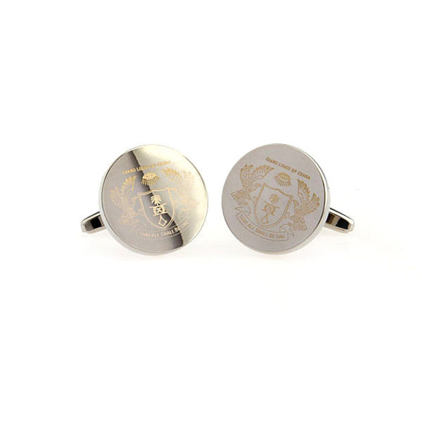 Plain Colour Metal Cufflinks