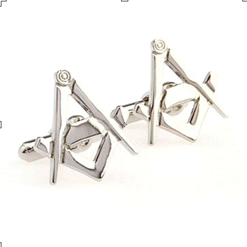 Car Logo Traffic Plain Colour Metal Cufflinks