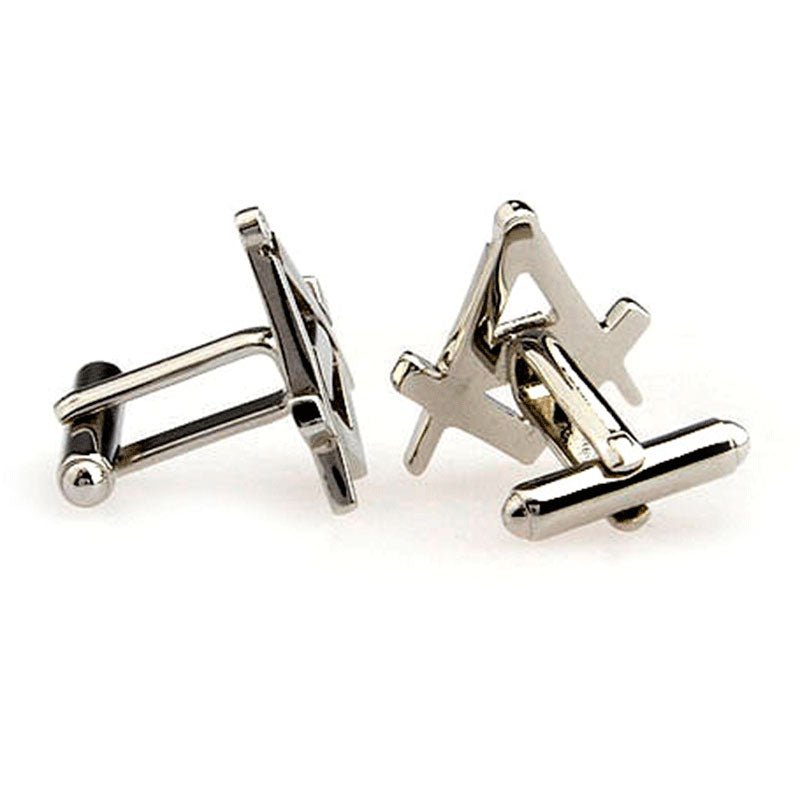 Car Logo Traffic Plain Colour Metal Cufflinks