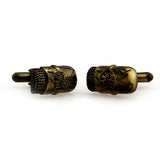 Interesting Skull Plain Colour Metal Cufflinks