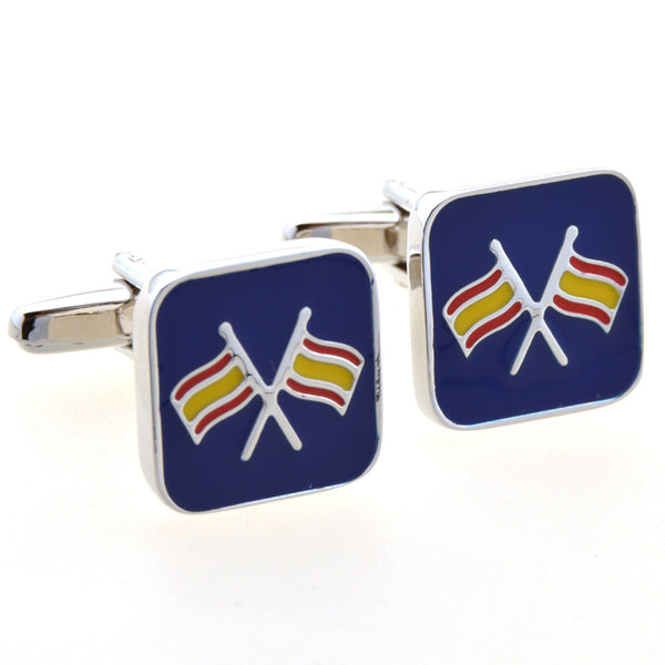 National Flag Music Enamel Dropping Glue Cufflinks