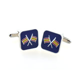 National Flag Music Enamel Dropping Glue Cufflinks