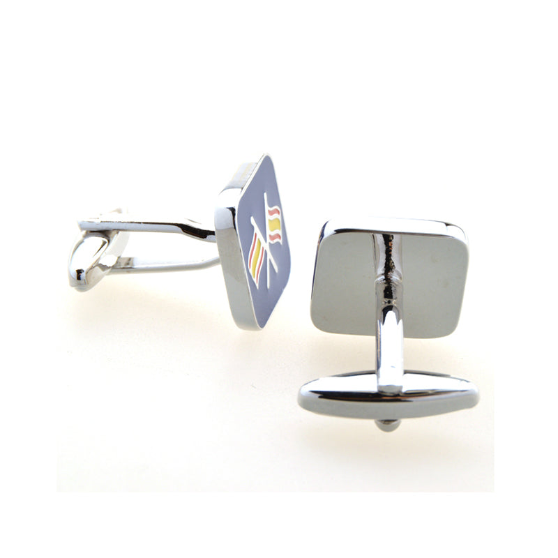 National Flag Music Enamel Dropping Glue Cufflinks