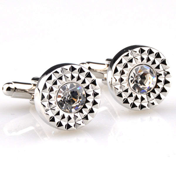 Crystal Zircon Cufflinks