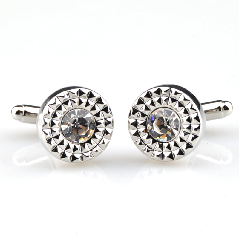 Crystal Zircon Cufflinks