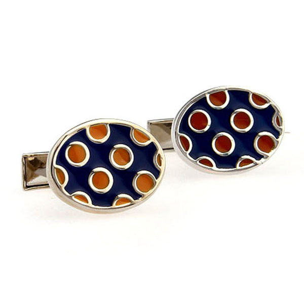 Enamel Dropping Glue Cufflinks