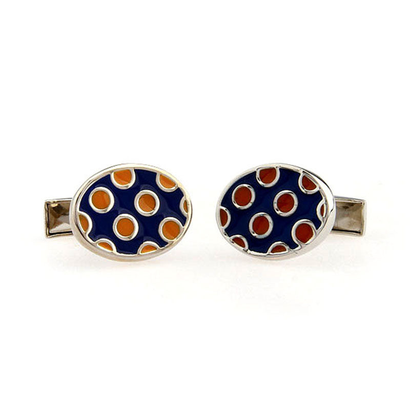 Enamel Dropping Glue Cufflinks