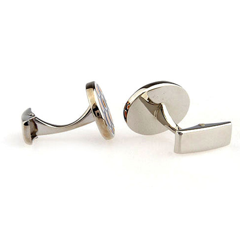 Enamel Dropping Glue Cufflinks