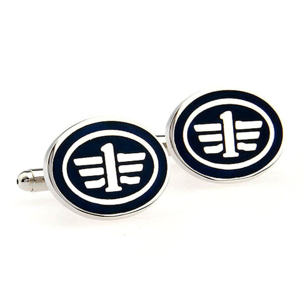 Car Logo Traffic Enamel Dropping Glue Cufflinks